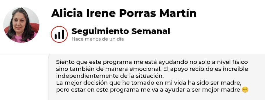 Testimonio real de clienta