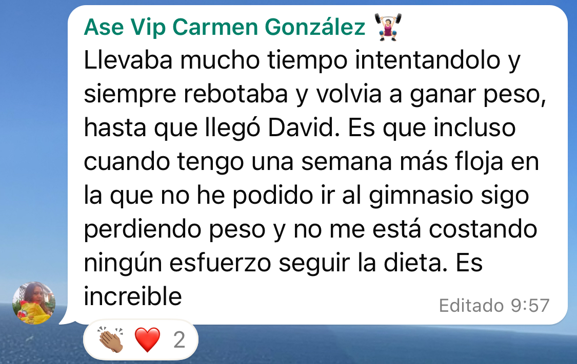 Testimonio real de clienta