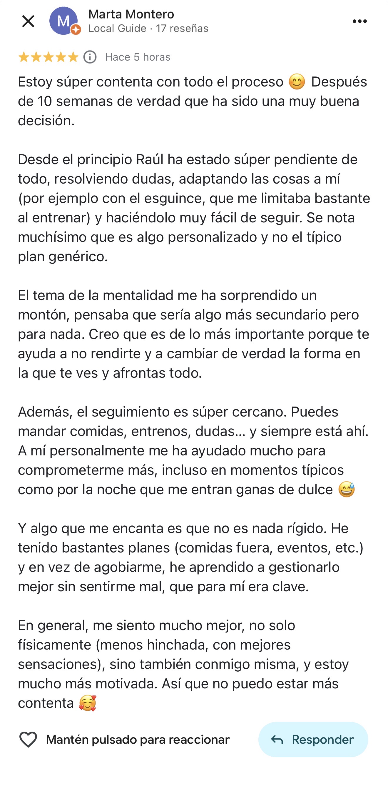 Reseña de Marta