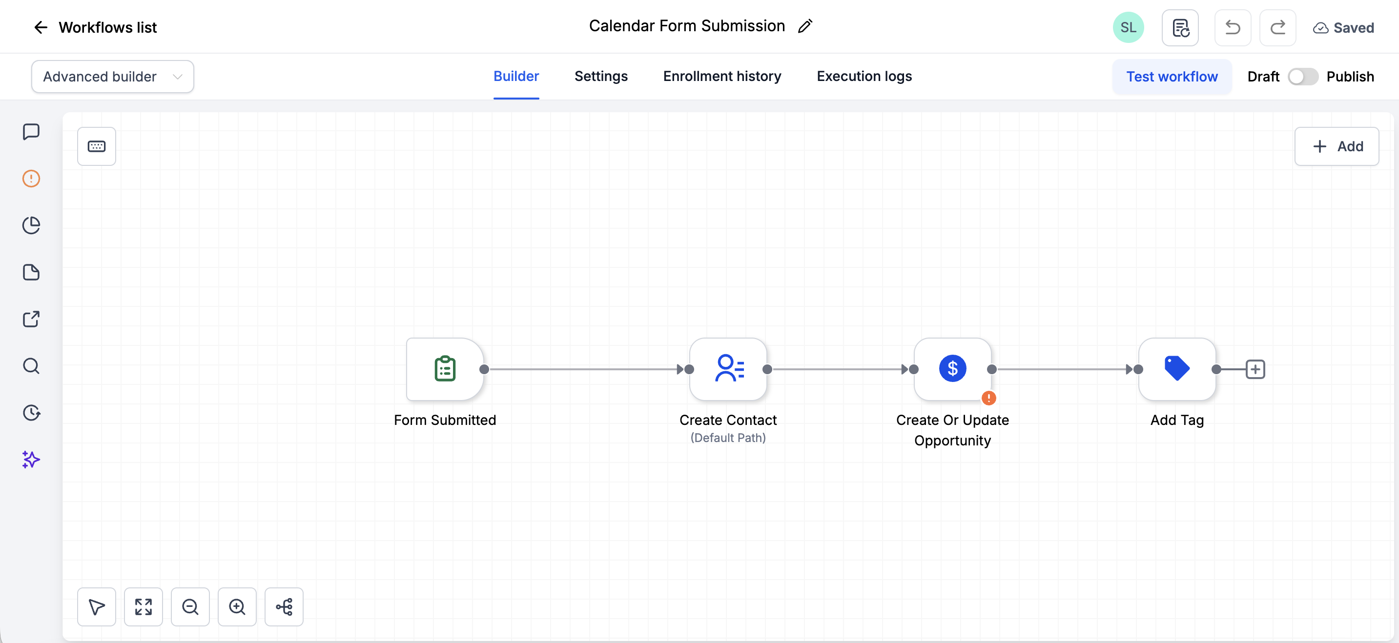 Logan Room CRM feature screen