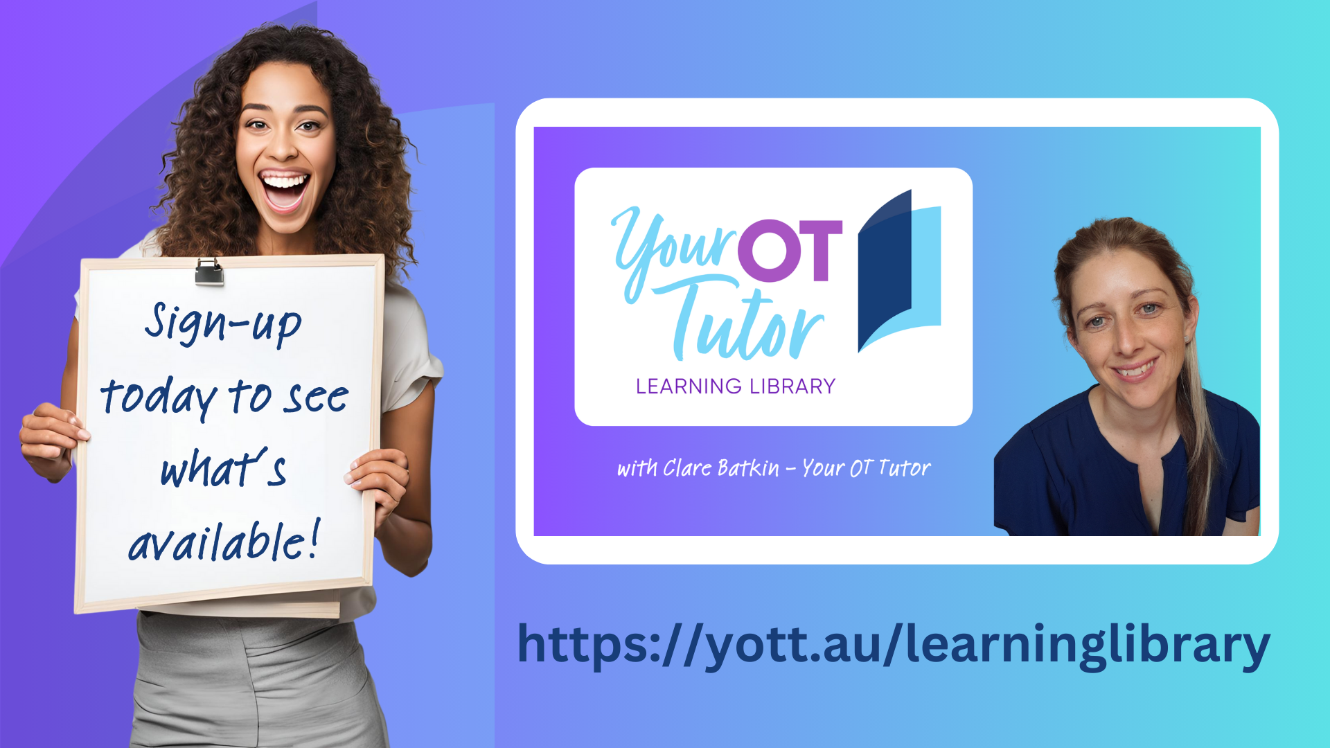 Learning library sign-up