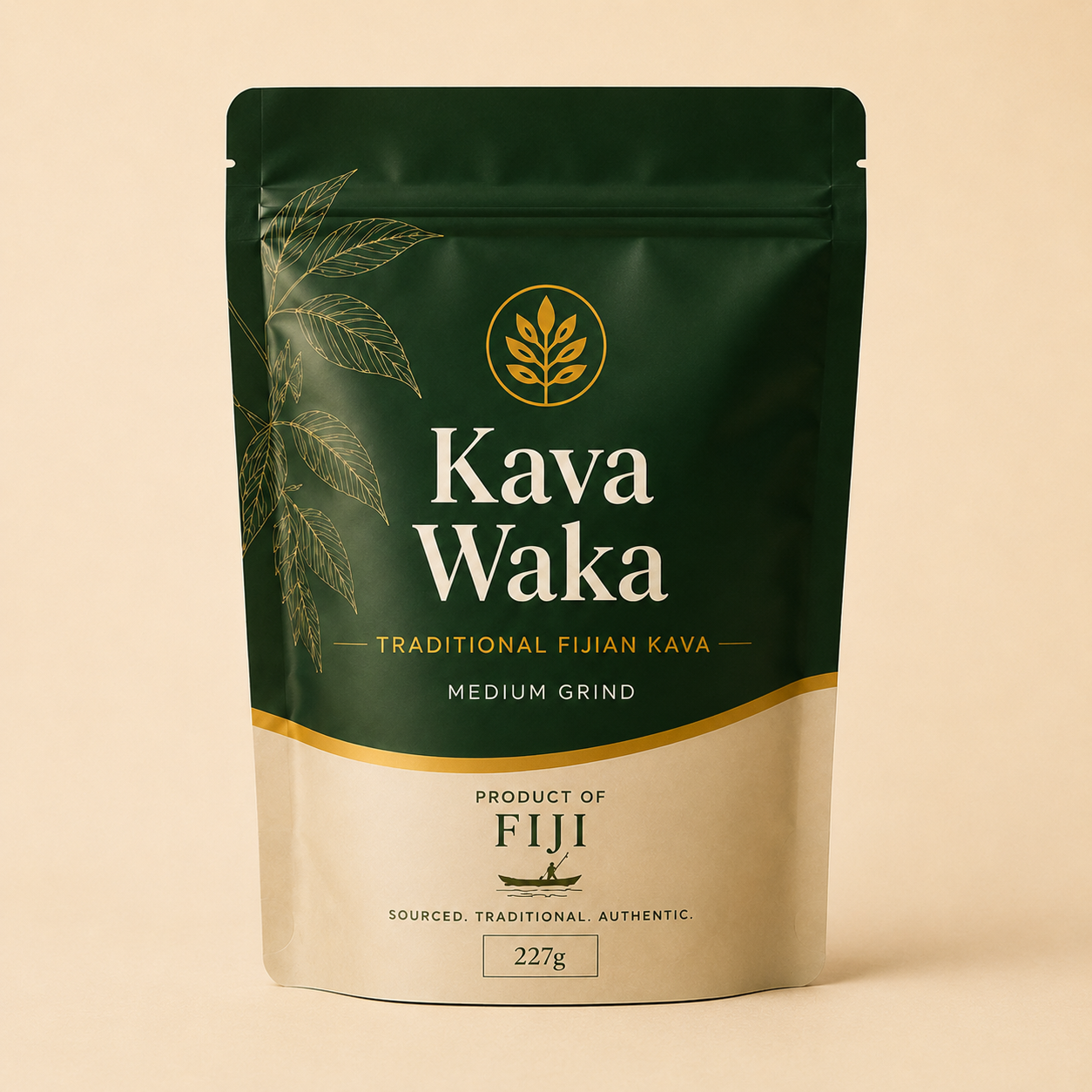 Kava Waka Traditional Fijian Kava 227g pouch