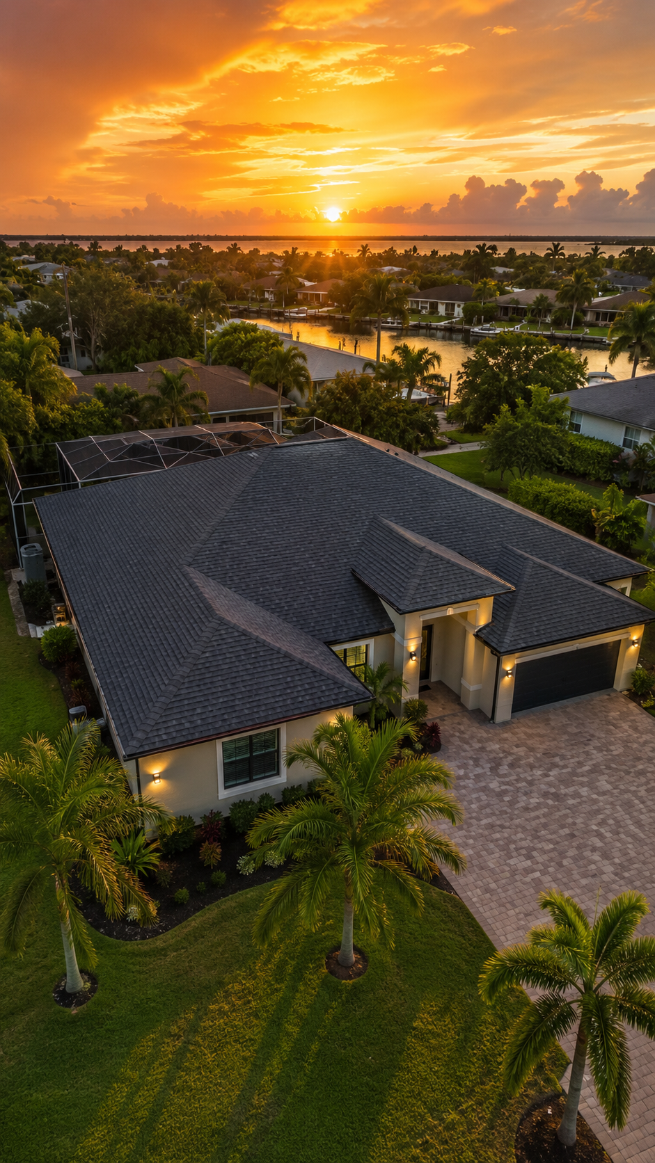 Florida home with new roof