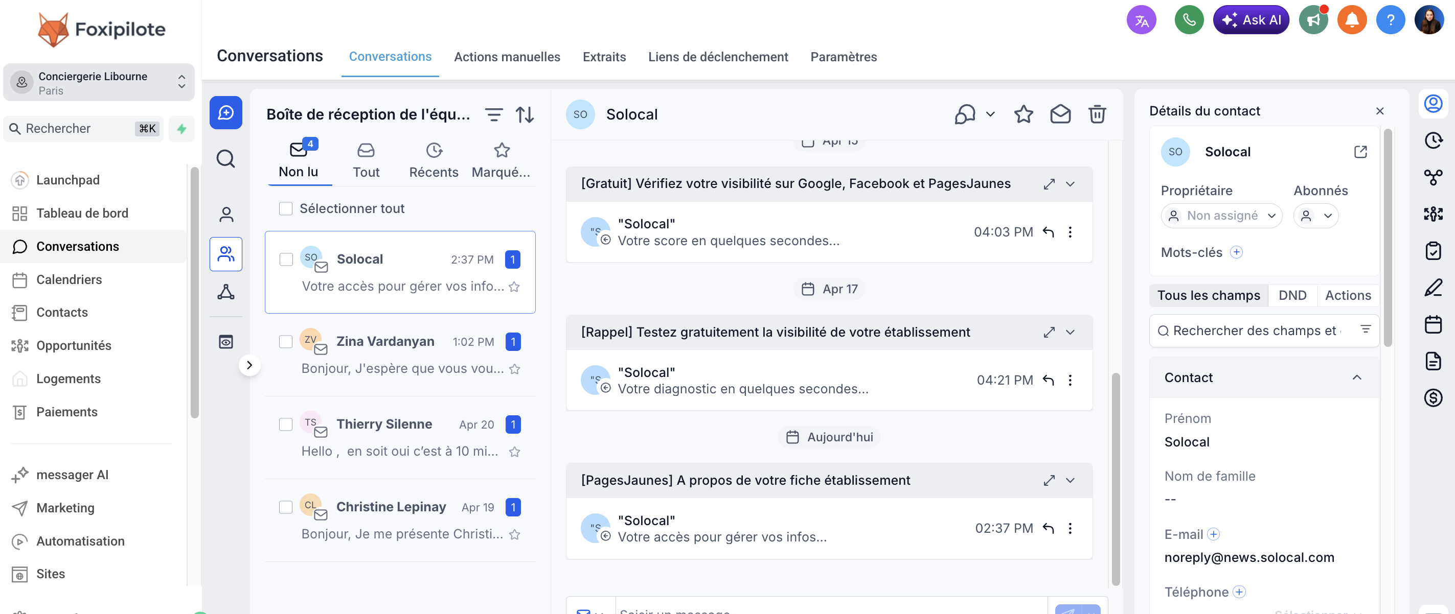 Email Marketing Foxipilote