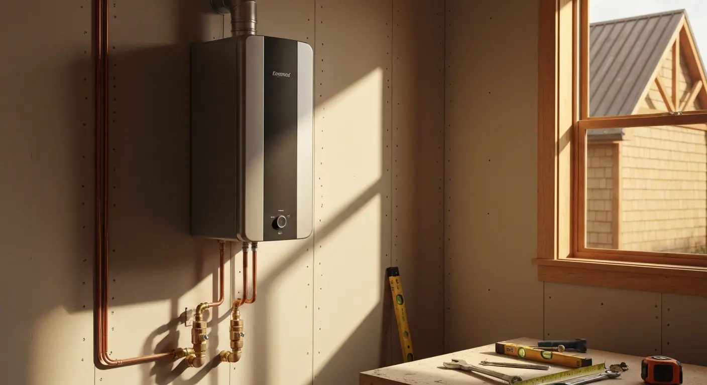 Tankless water heater installation