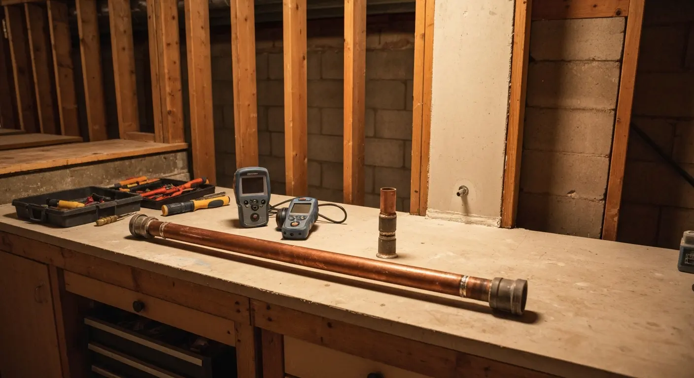 Pipe leak detection and repair work