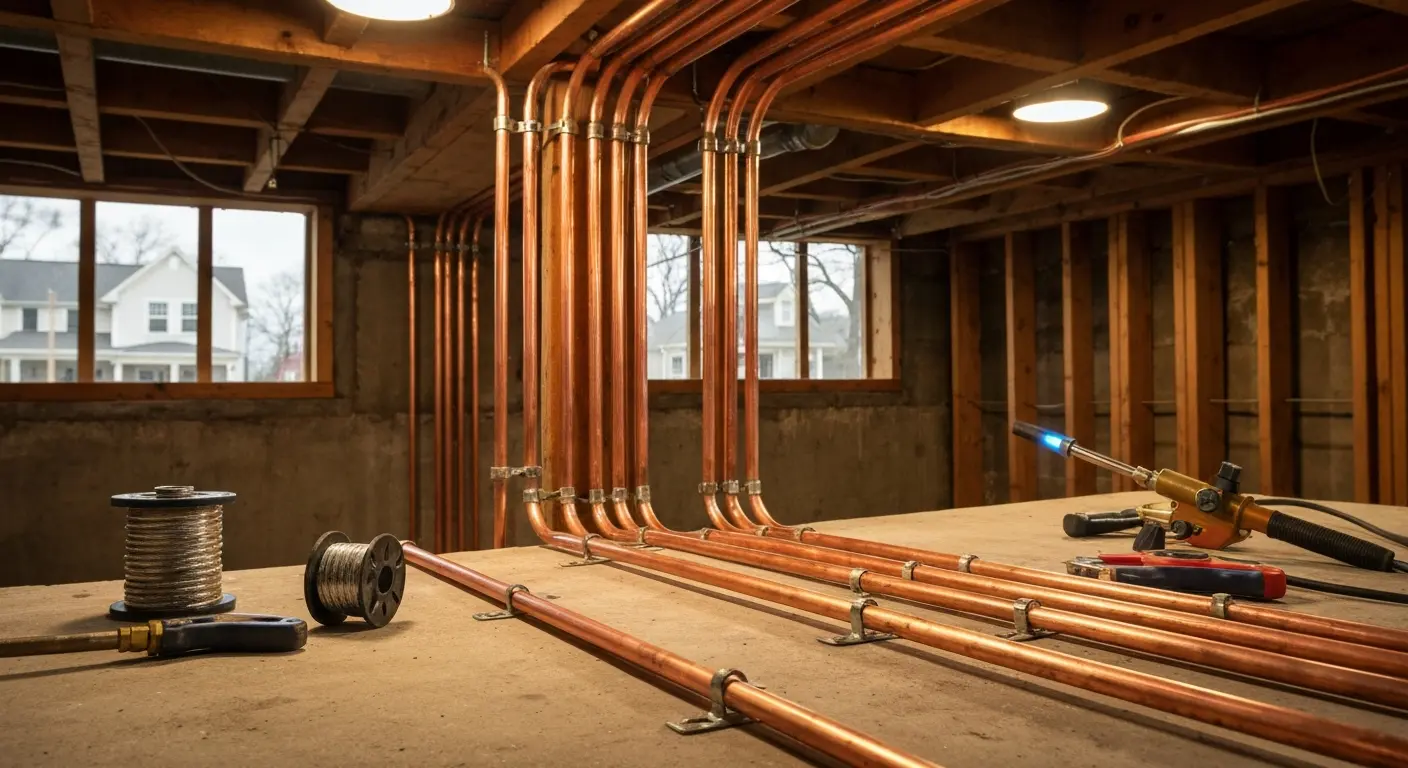 Corroded copper pipe replacement