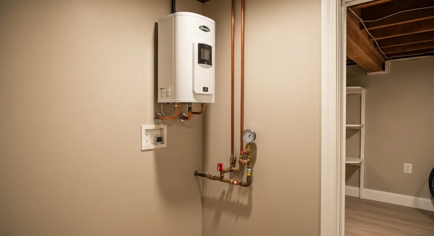 Tankless water heater unit