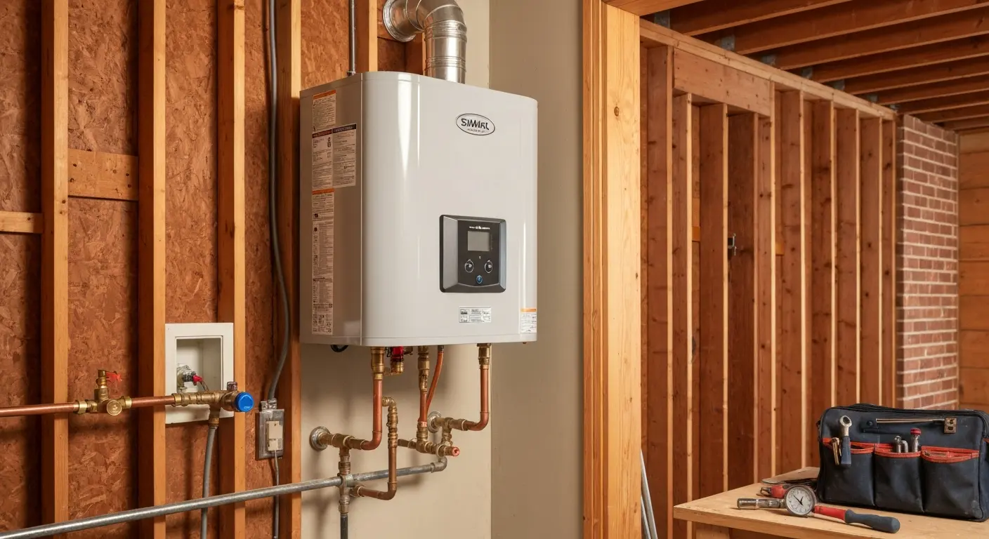 Tankless water heater installation