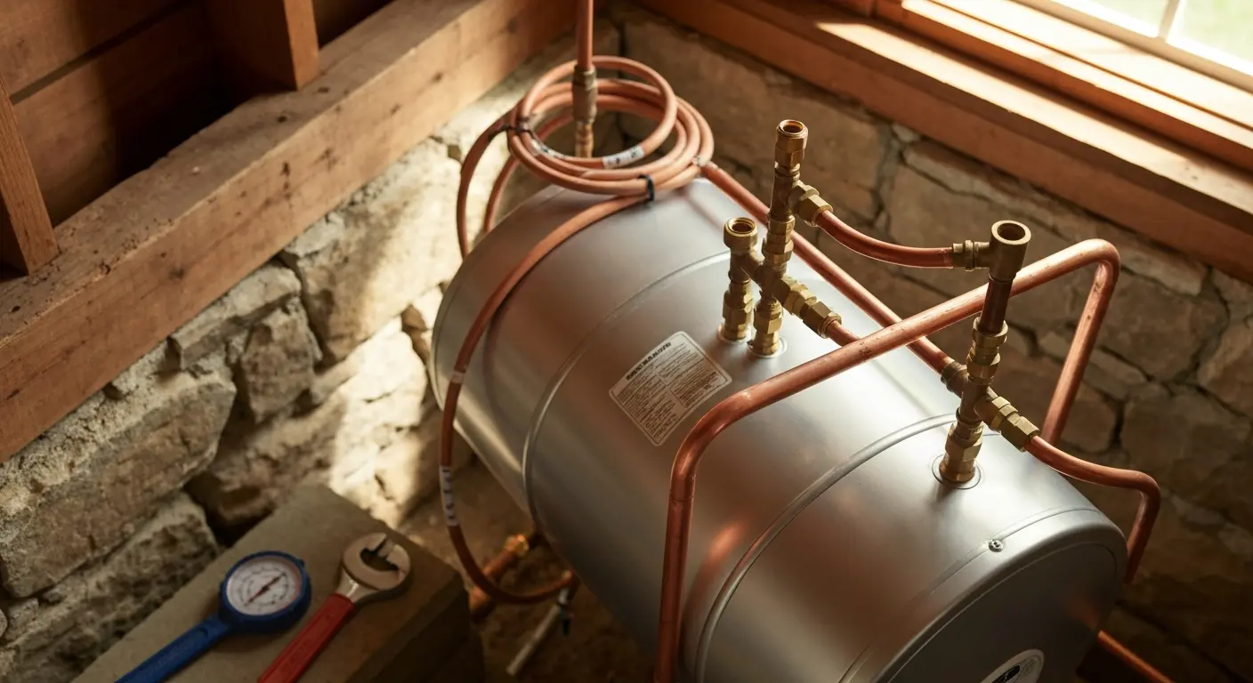 Water heater repair work