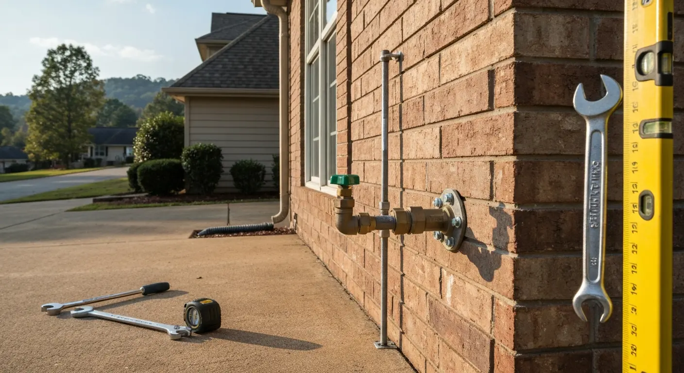 Gas line installation in Sevierville