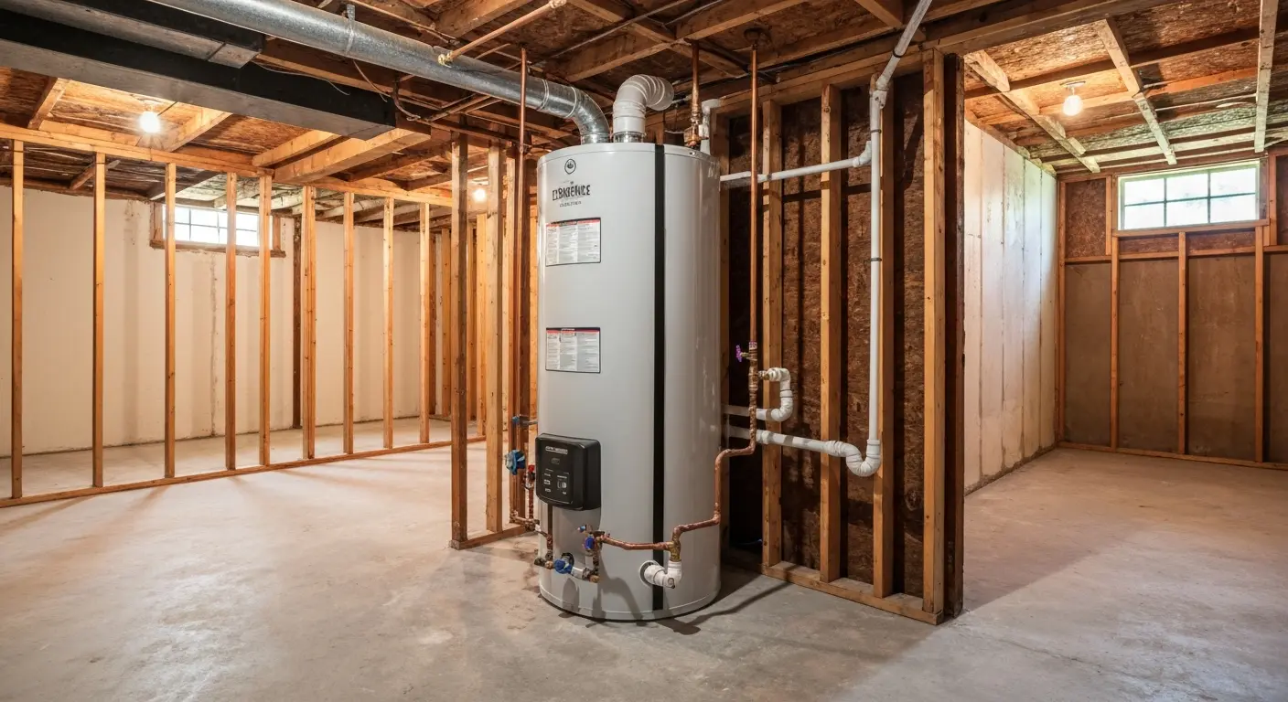 Tank water heater installation