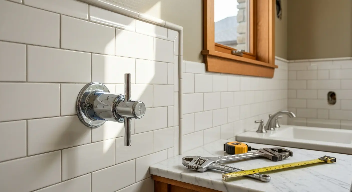 Shower fixture installation