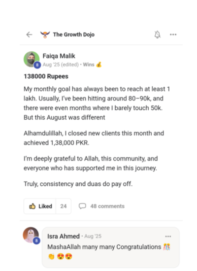 Member testimonial