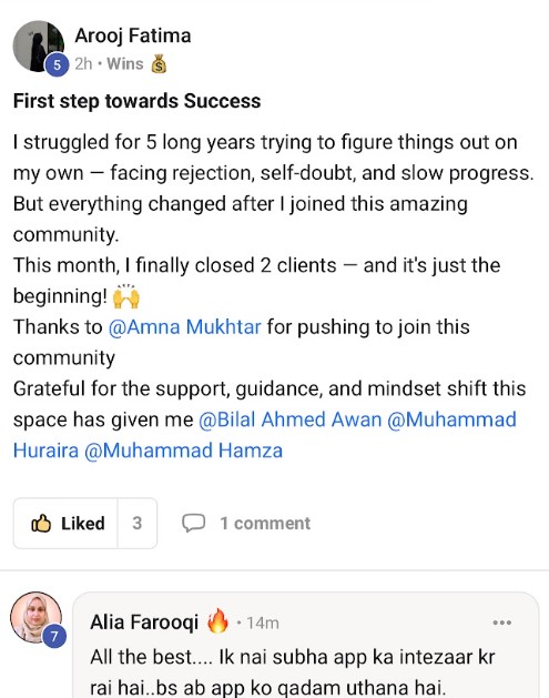 Growth Dojo community win 13