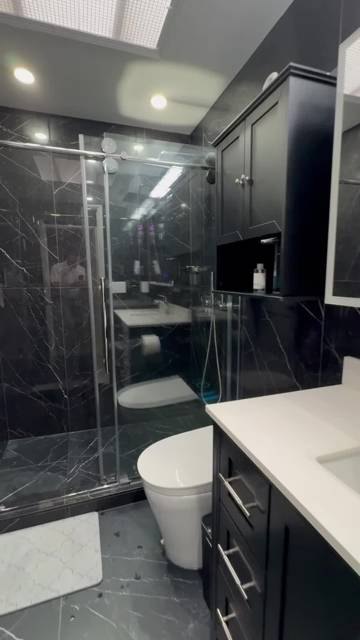 A finished bathroom from our estimate