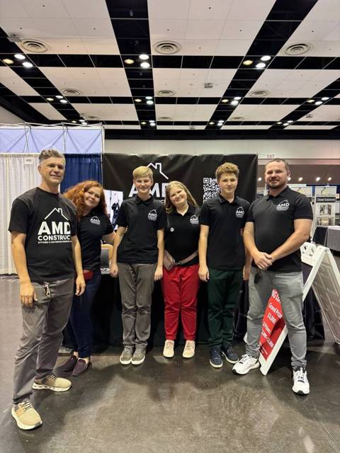 The AMD Construct team at a home show