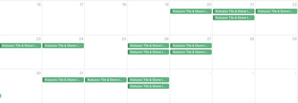 Kutuzov estimate calendar in the first weeks