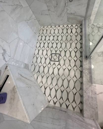 Bathroom remodel by Kutuzov Tile and Stone