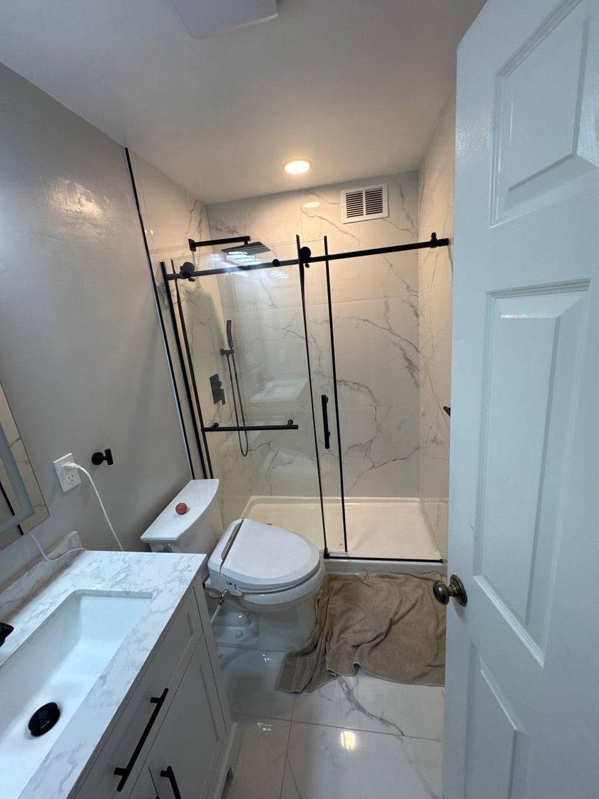 The finished bathroom