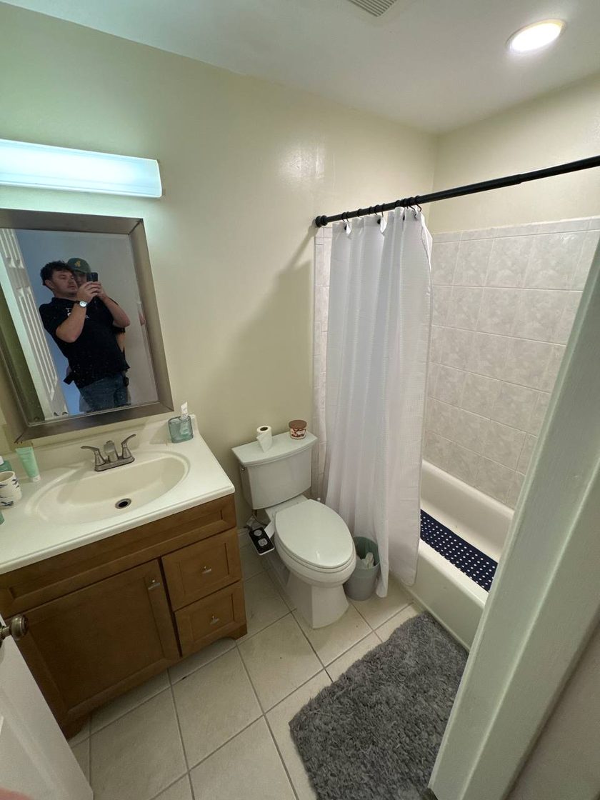 The same bathroom at the estimate