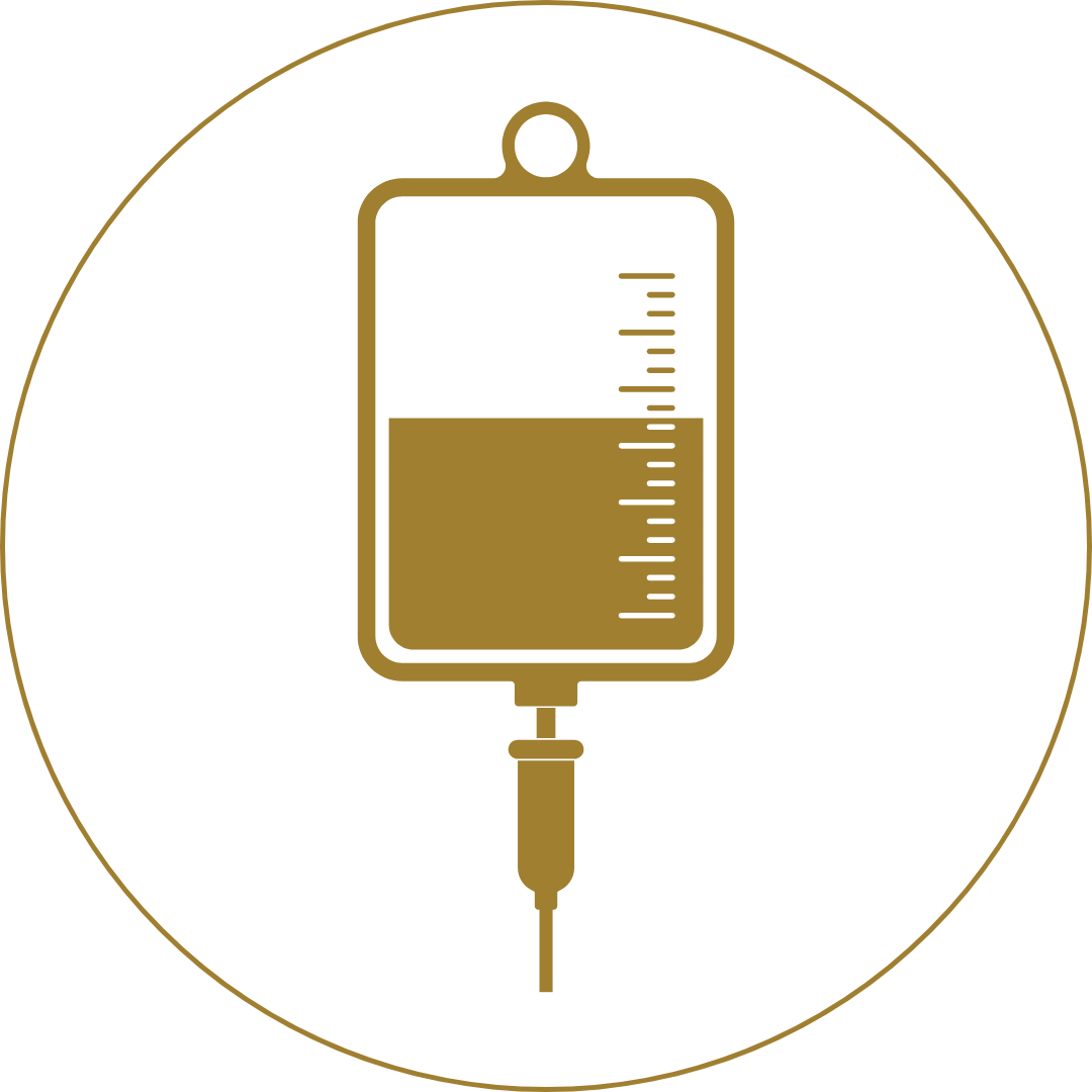 an IV fluid bag representing intravenous wellness and hydration therapy