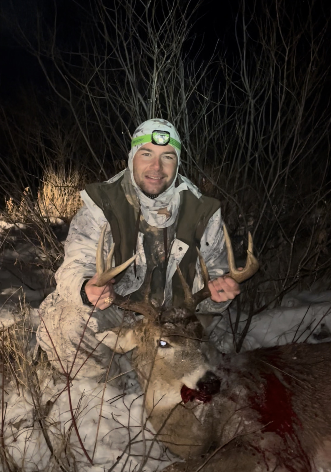 Chief Little Eagles biggest Whitetail Buck deer.