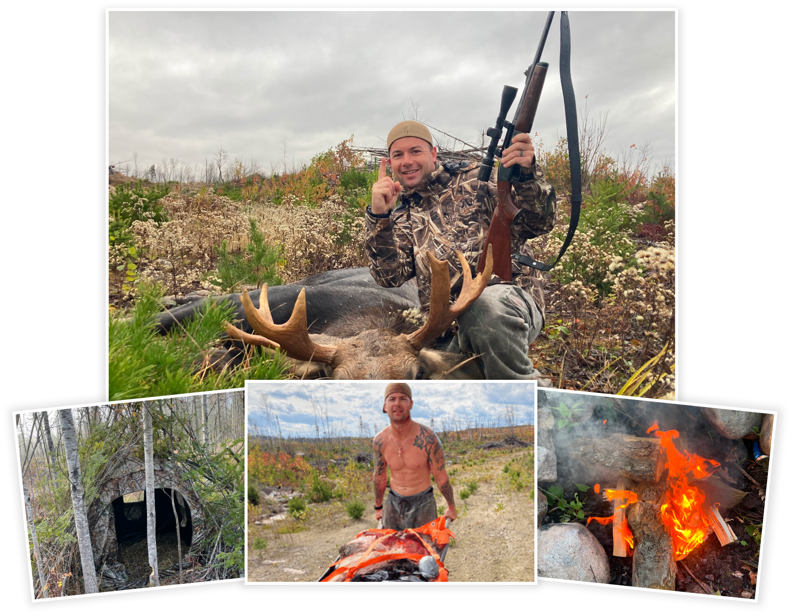 Chief Little Eagle hunting Northern Bull Moose.