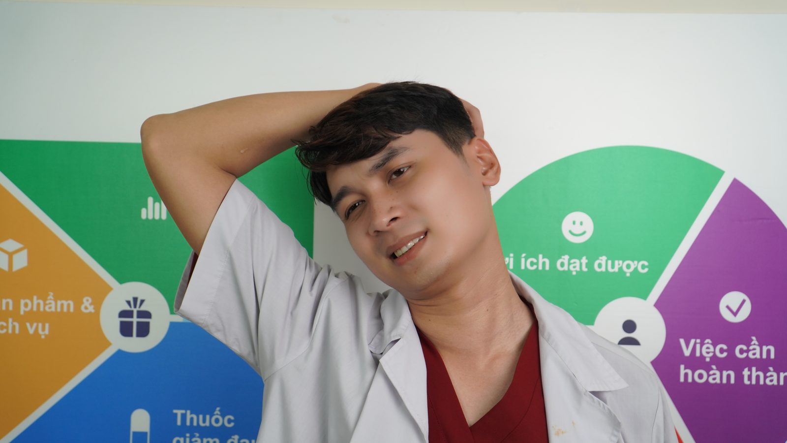 Bác sĩ Tú minh họa đau cổ vai gáy và cách phục hồi