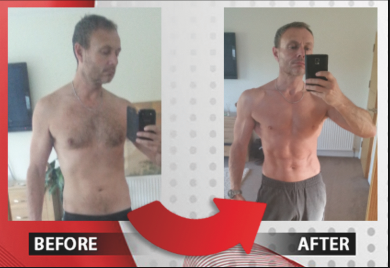 6 week body transformation result - 180 Strength Poole