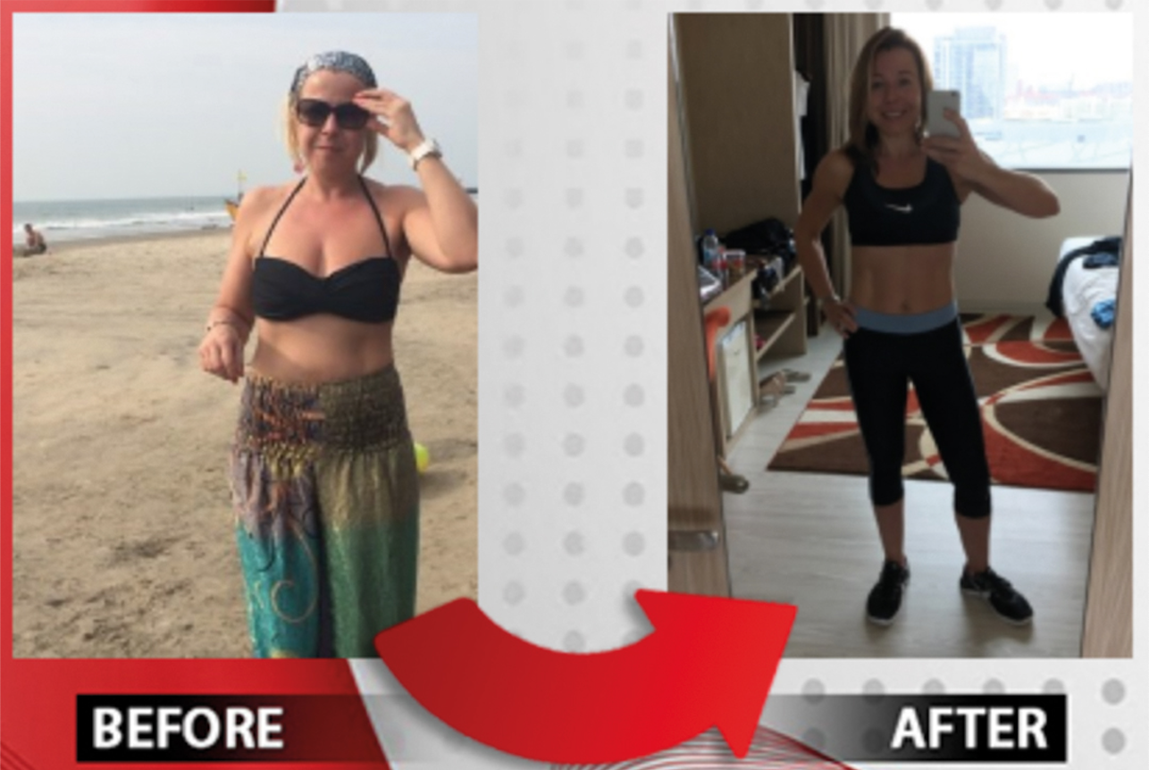Personal training transformation result Poole