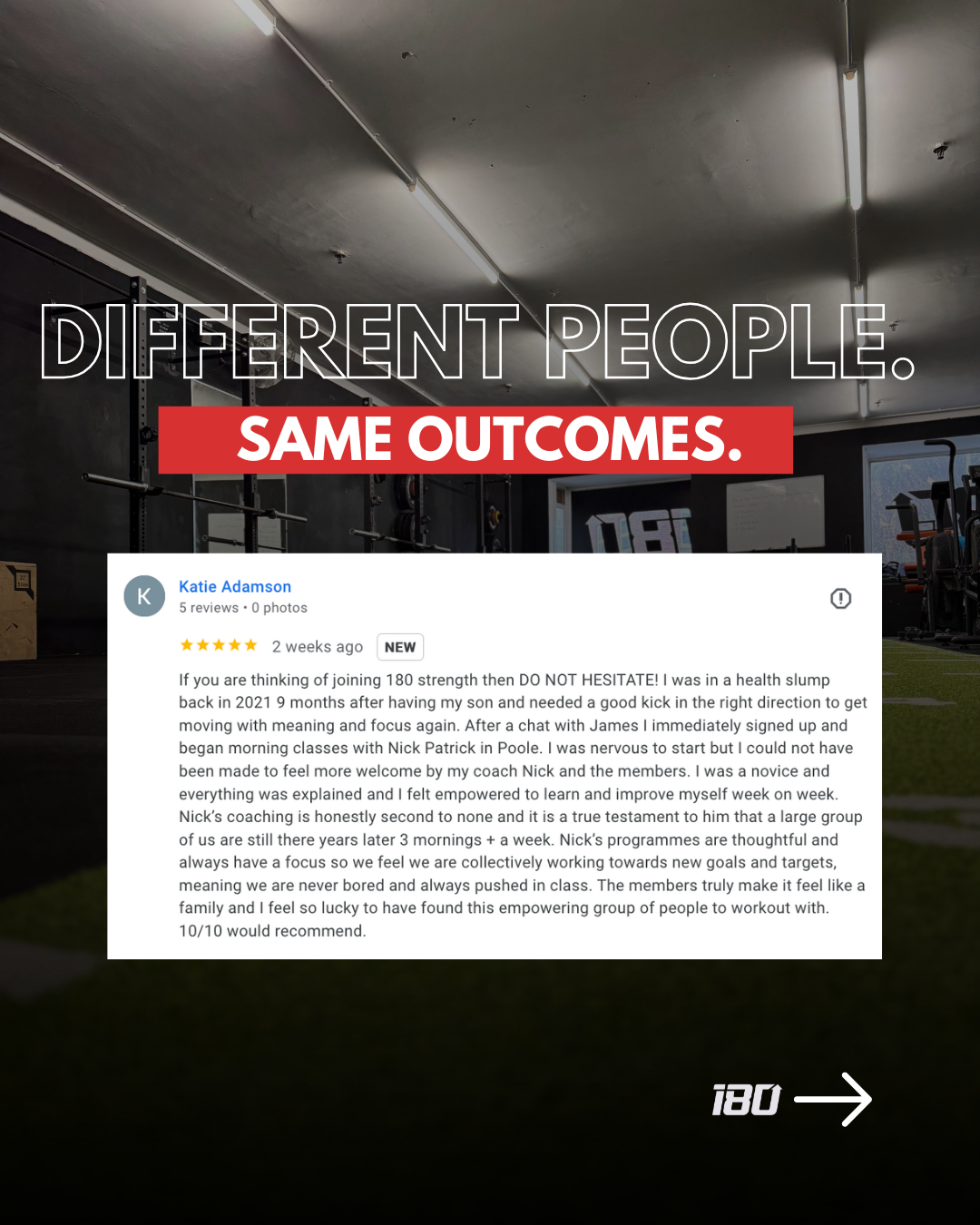 Member review 180 Strength Poole