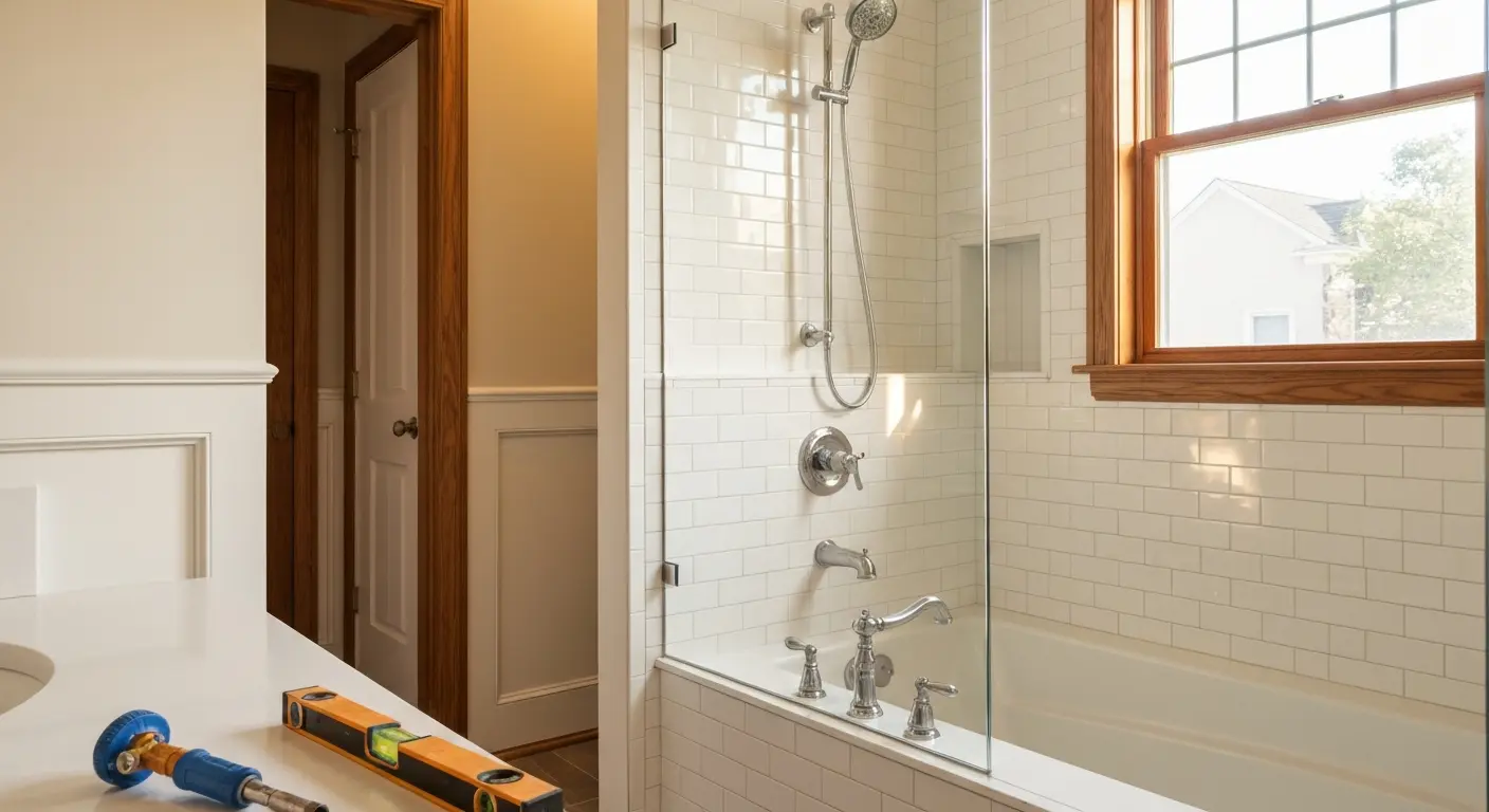 Shower and tub installation project