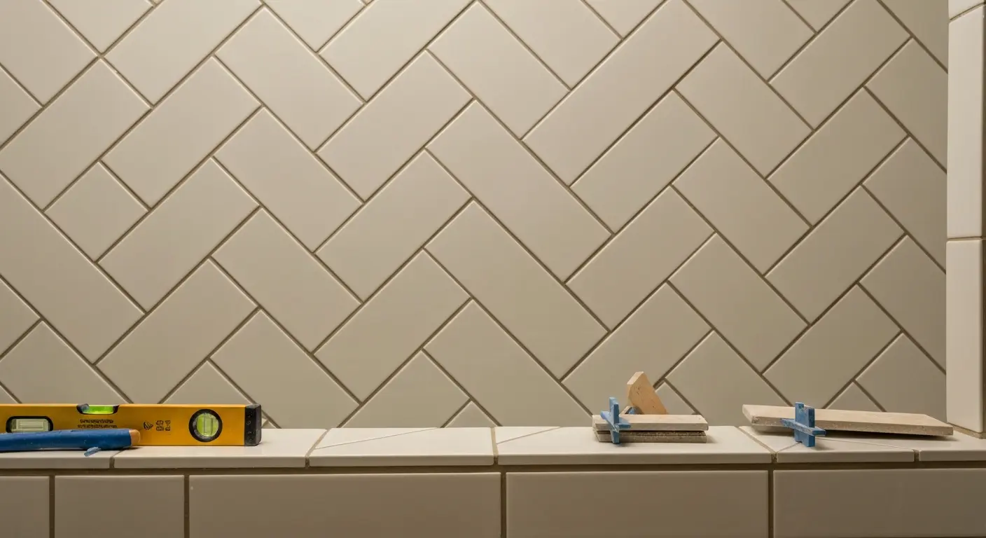 Custom tile shower pattern