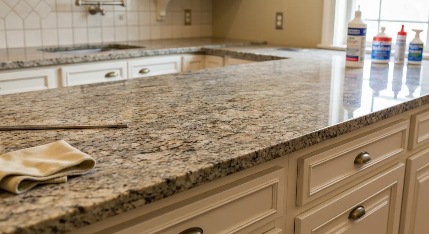 Granite countertop installation