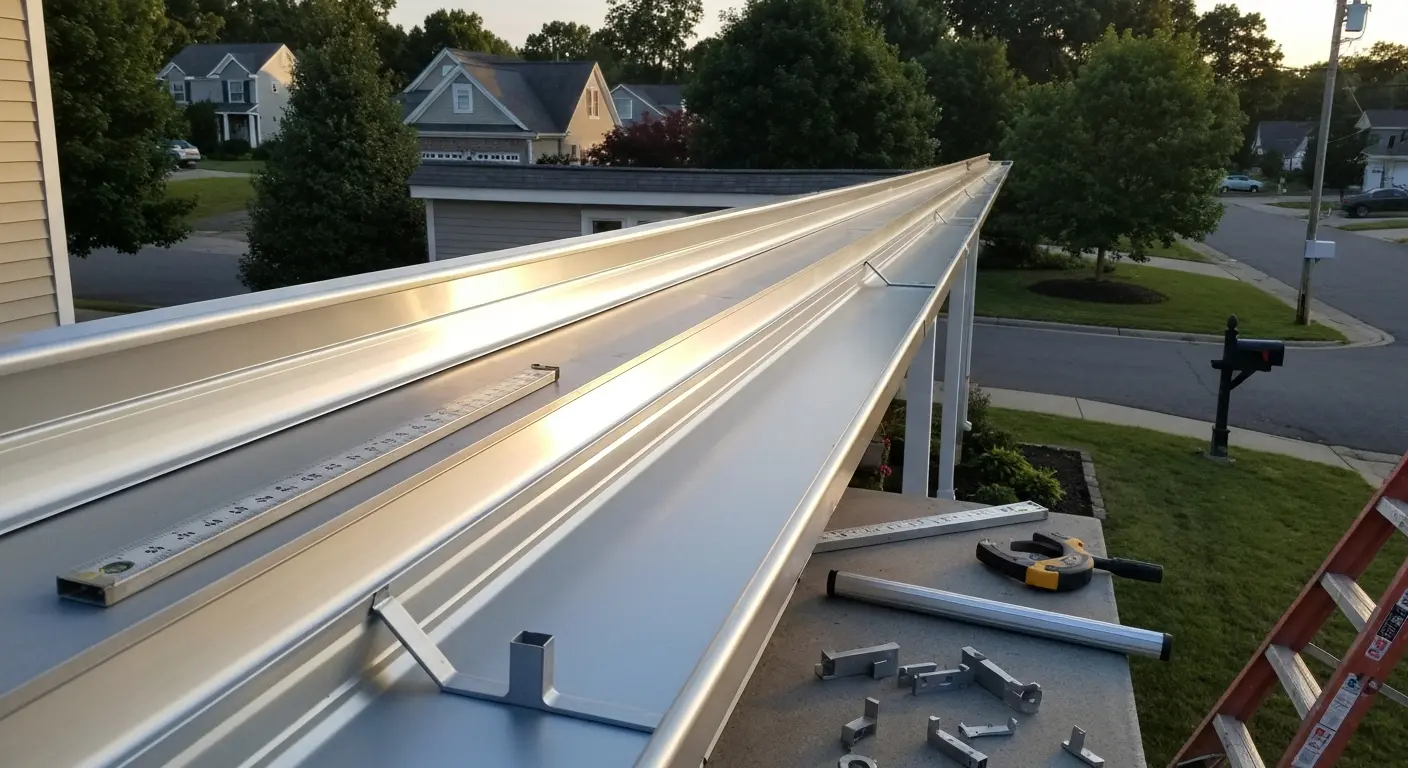 New gutter installation