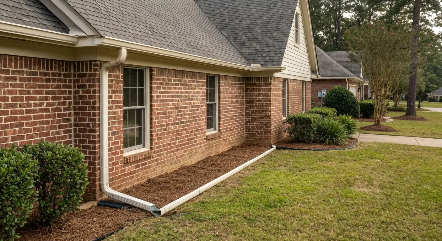 Downspout installation