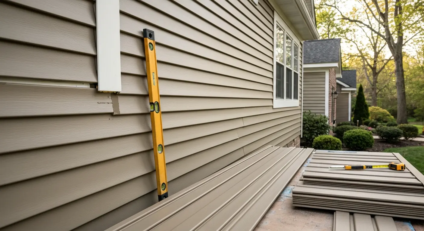 Vinyl siding installation