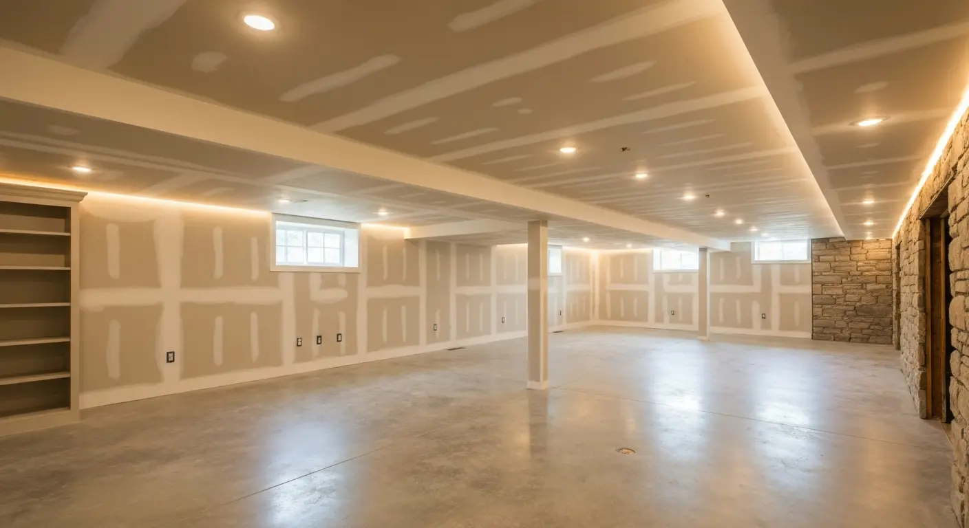 Basement conversion to open living space