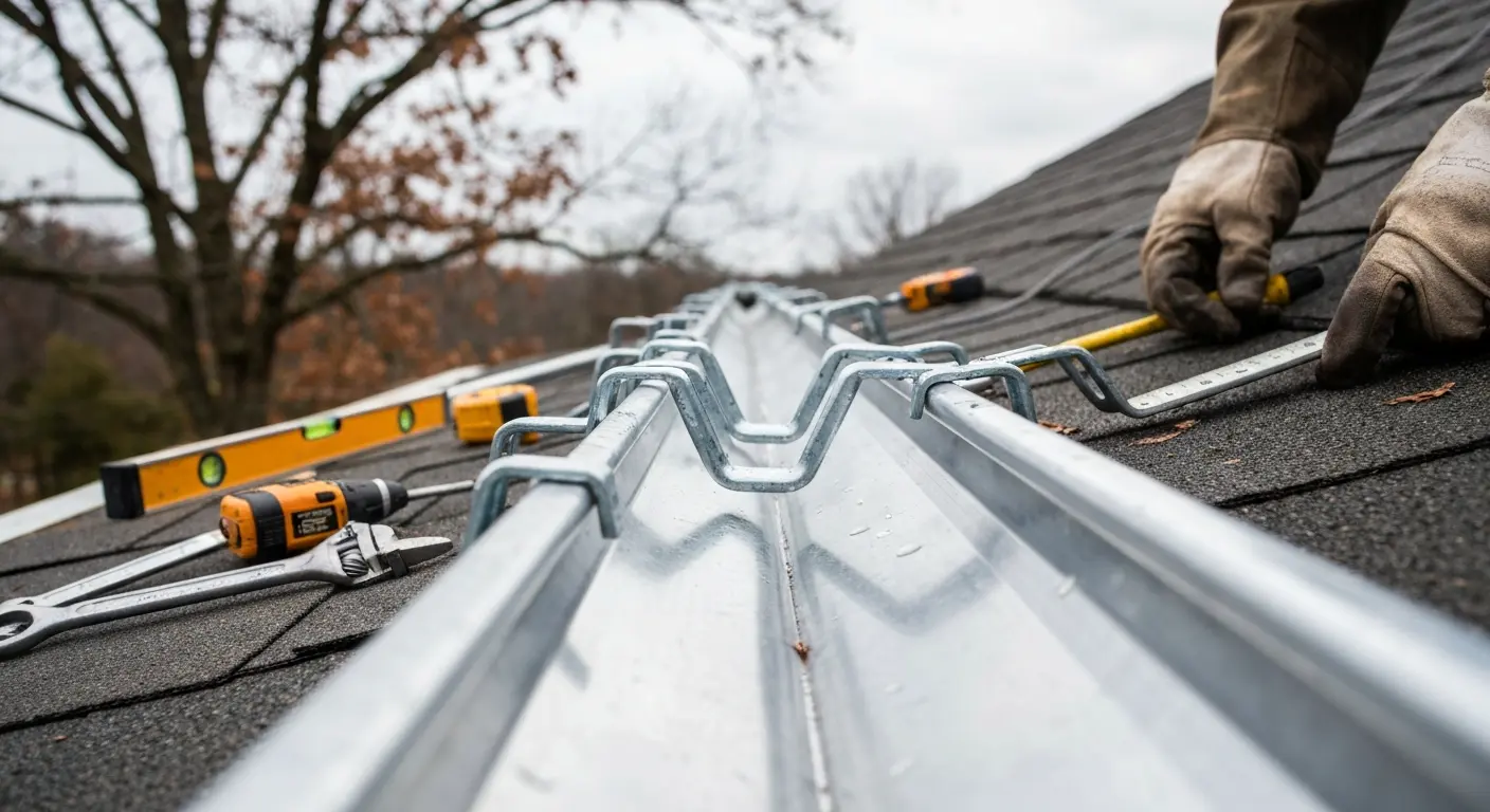 Gutter hanger installation