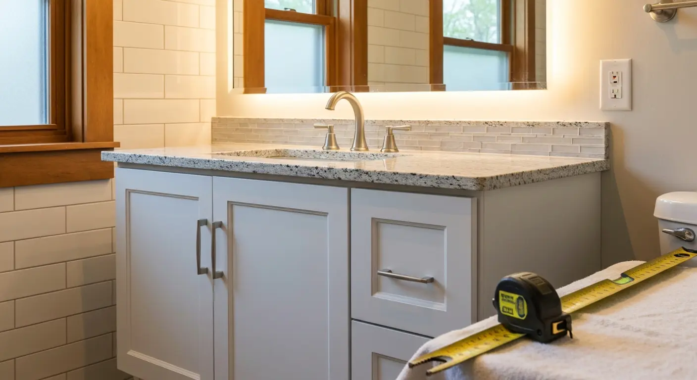 Bathroom vanity replacement project