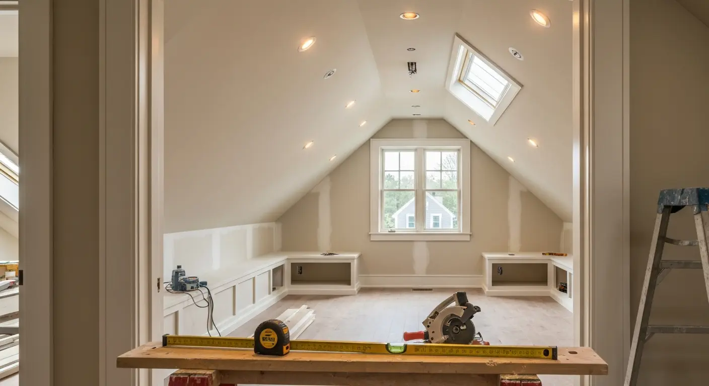 Attic conversion bedroom