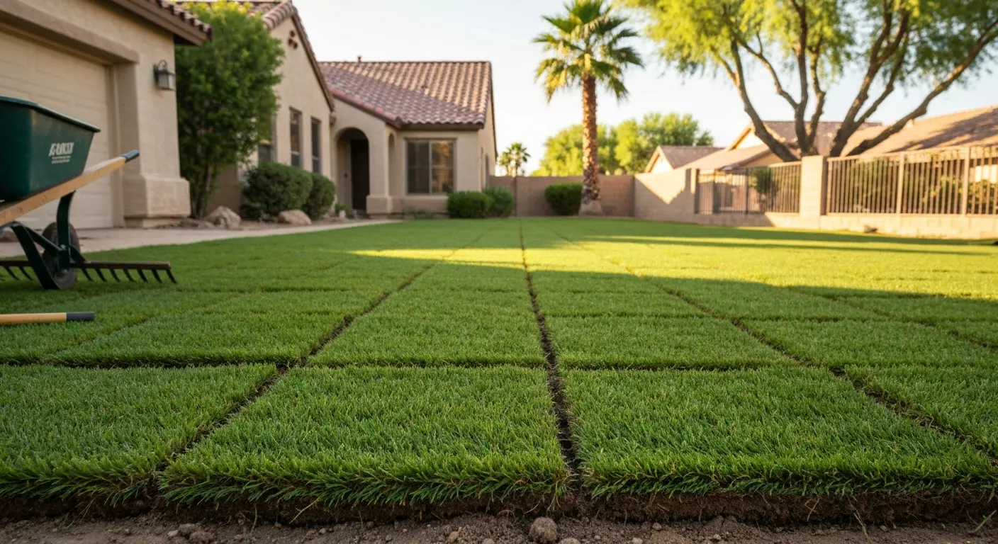 Sod installation project