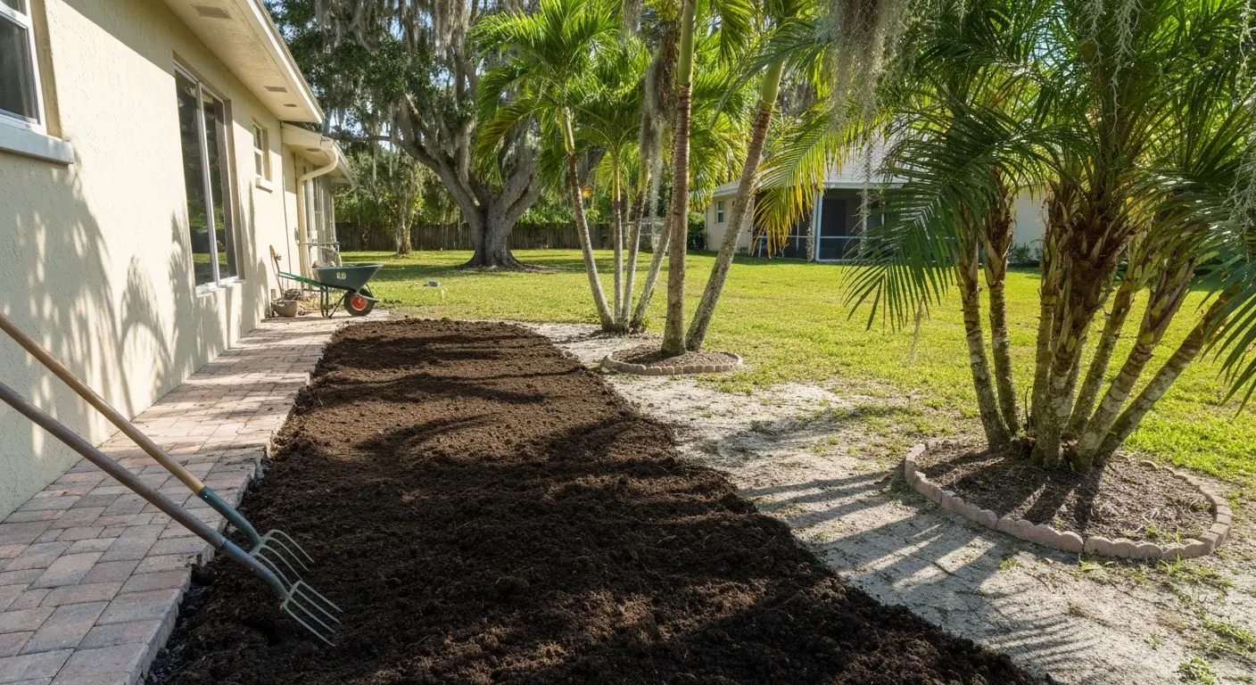 Garden bed preparation