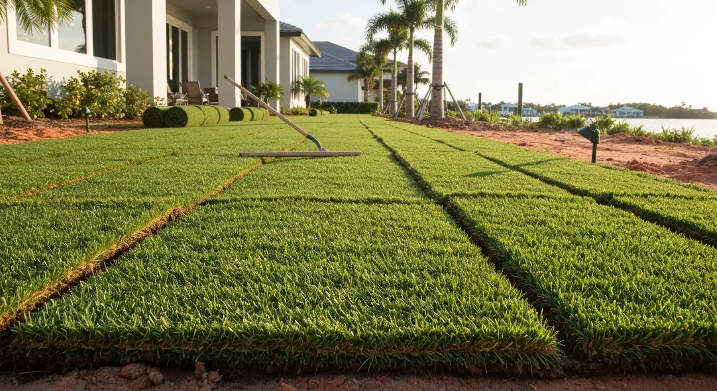 Sod installation in Cape Marco