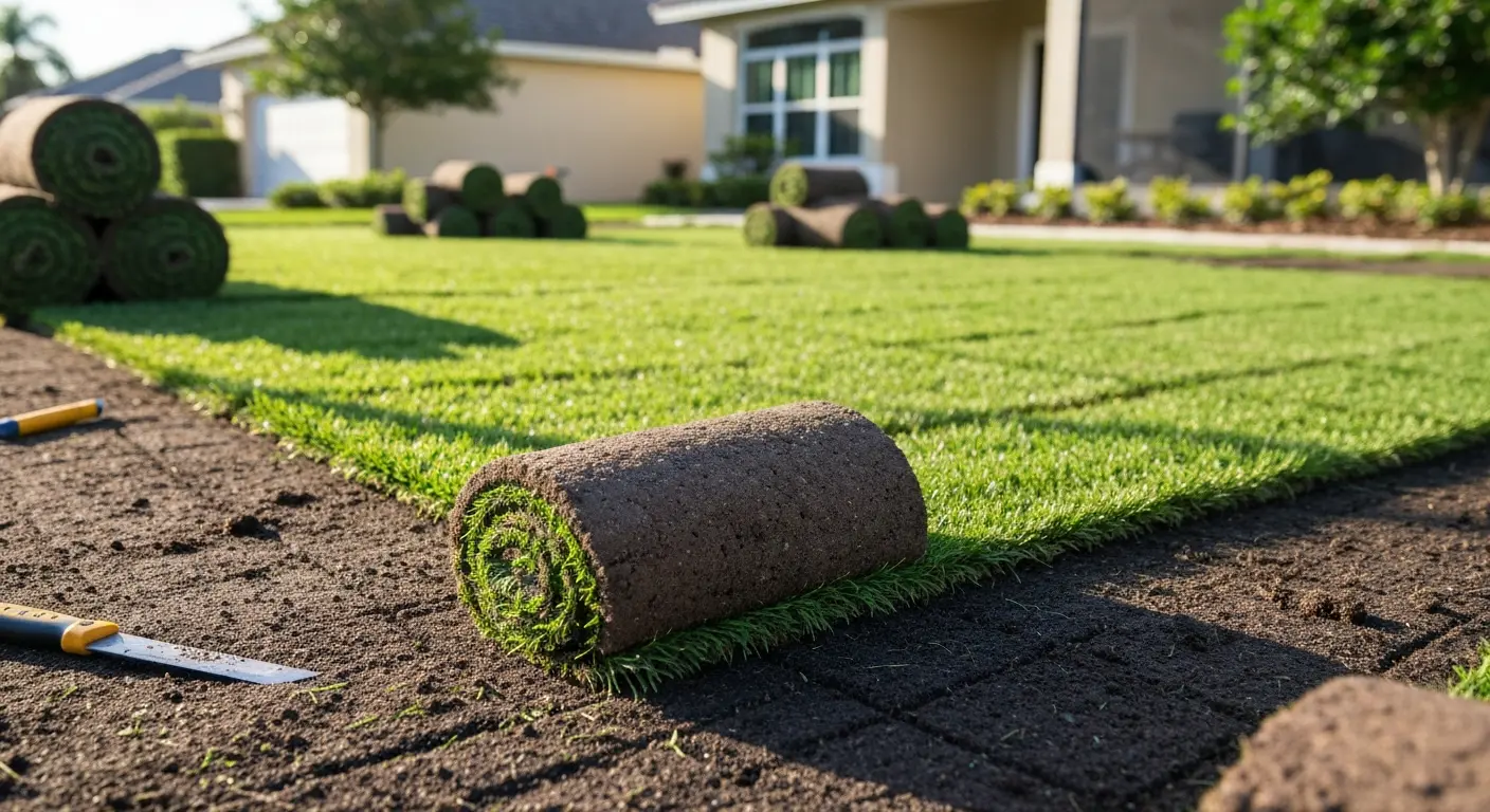 Sod installation in Naples