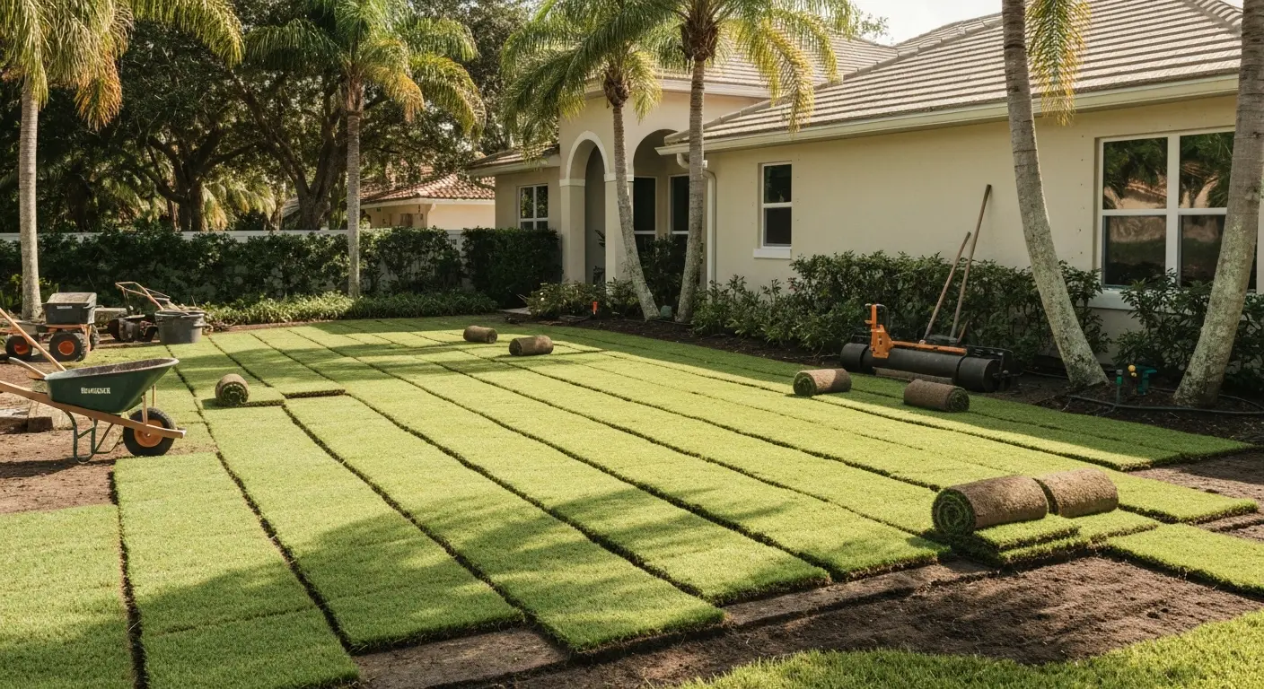 Contractor overflow sod installation support