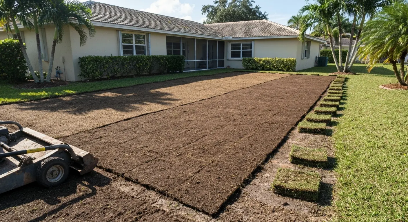Sod removal project
