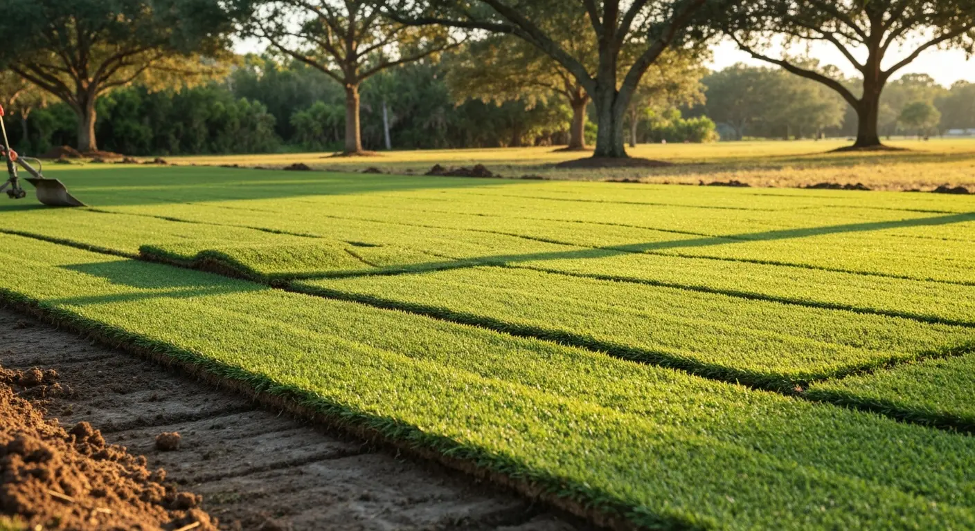 Sod installation project in Labelle