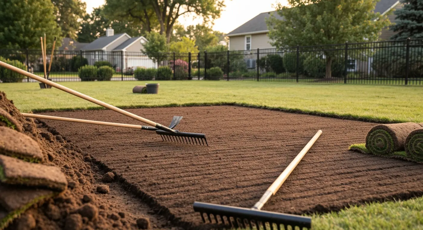 Sod removal and prep